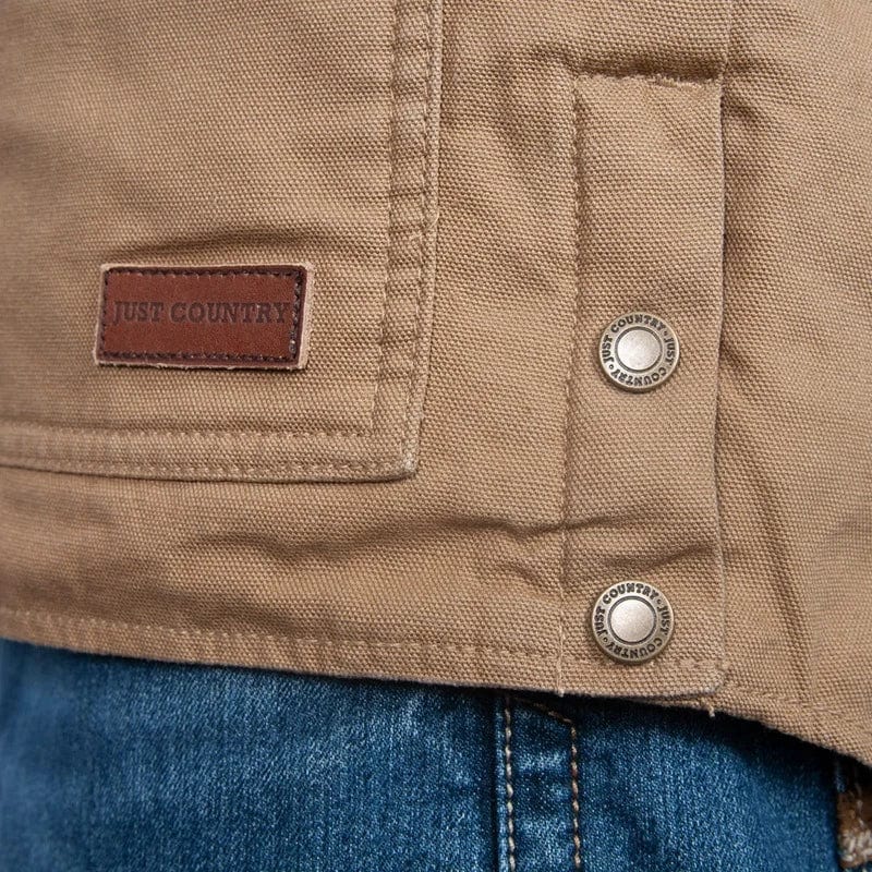 Just Country Mens Jumpers, Jackets & Vests Just Country Mens Diamantina Jacket Khaki (MWOJ1916)