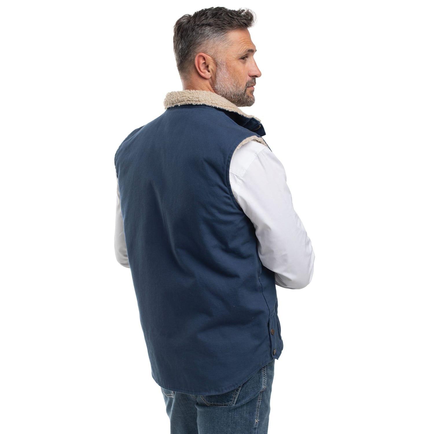 Just Country Mens Jumpers- Jackets - Vests Just Country Vest Adults Diamantina Sherpa
