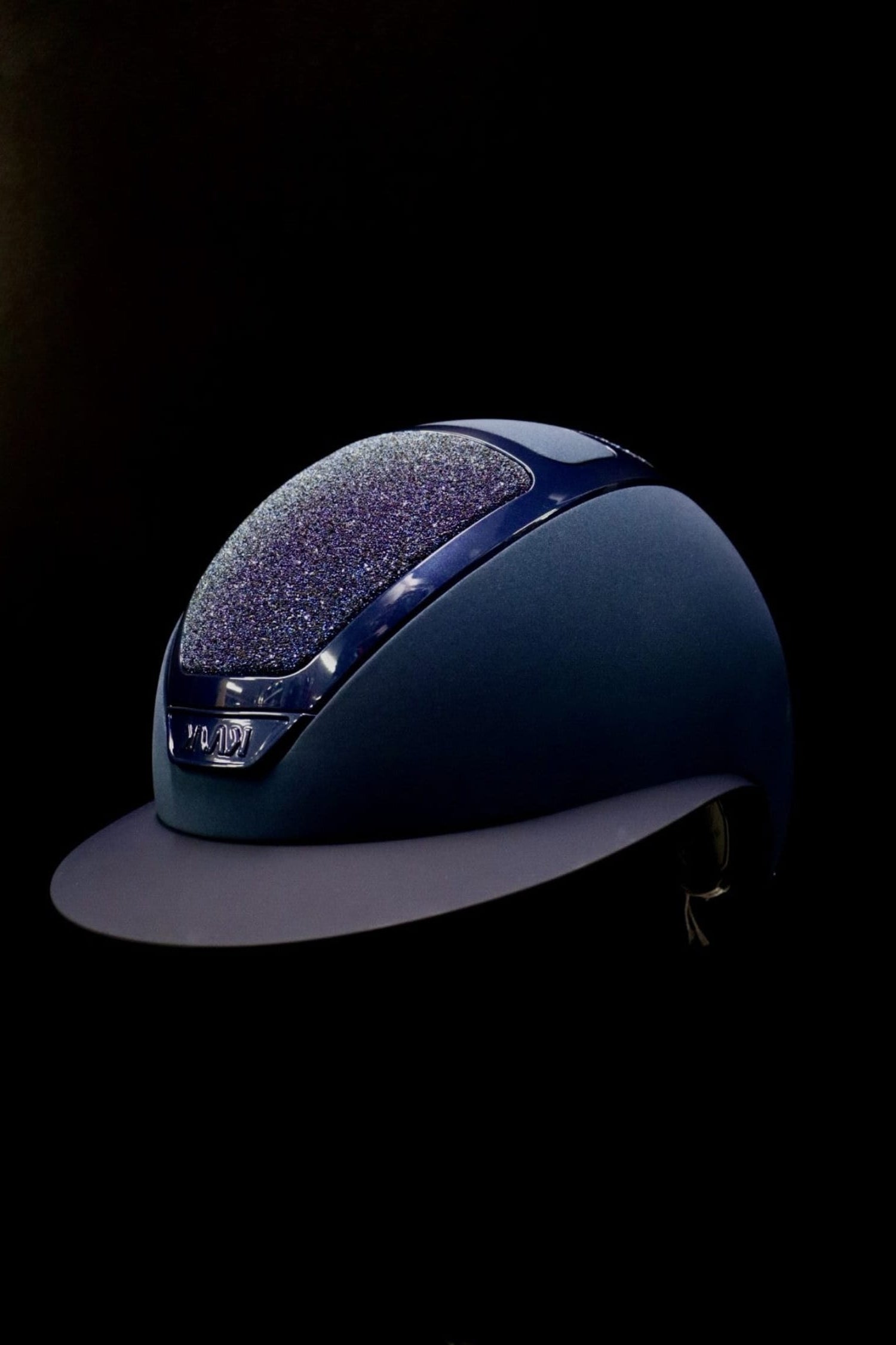 KASK Helmets 56cm / Navy KASK Helmet Star Lady Chrome with Swarovski Crystal