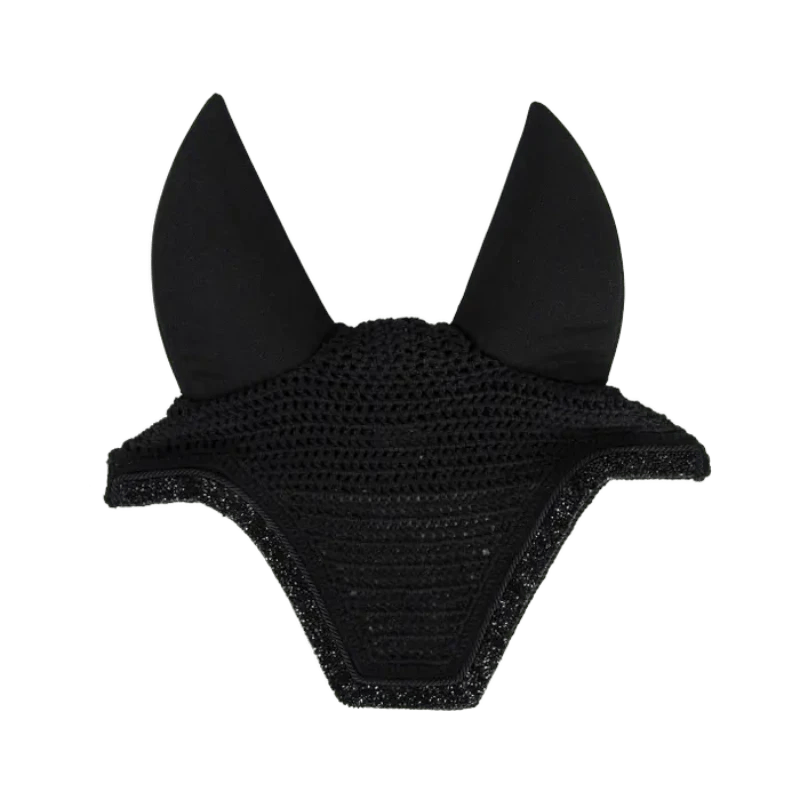Kentucky Fly Masks & Bonnets Full / Black Kentucky Glitter Stone Soundless Ear Bonnet