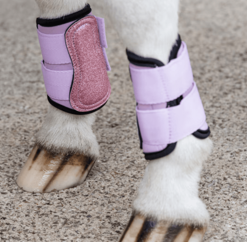 Kentucky Horse Boots - Bandages Shetland / Old Rose Kentucky Boots Turnout Unicorn Glitter