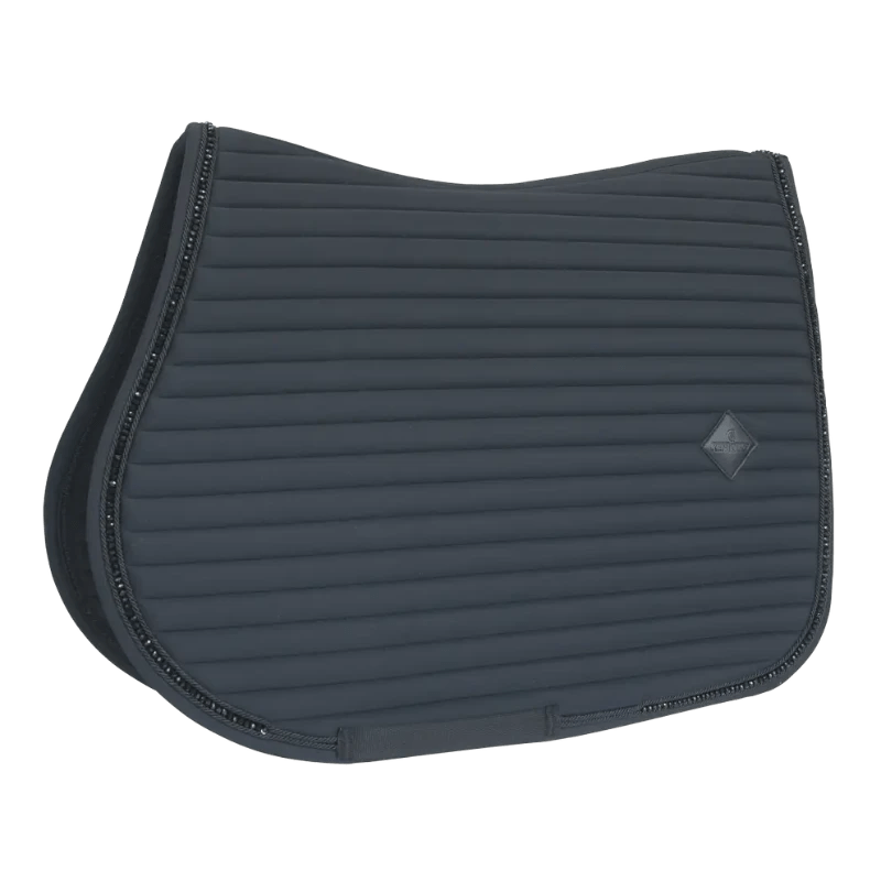 Kentucky Horsewear Saddle Pads English Black Kentucky Show Jumping Saddlepad with Pearls Black