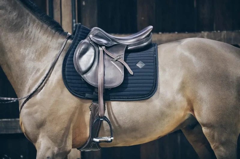 Kentucky Horsewear Saddle Pads English Black Kentucky Show Jumping Saddlepad with Pearls Black