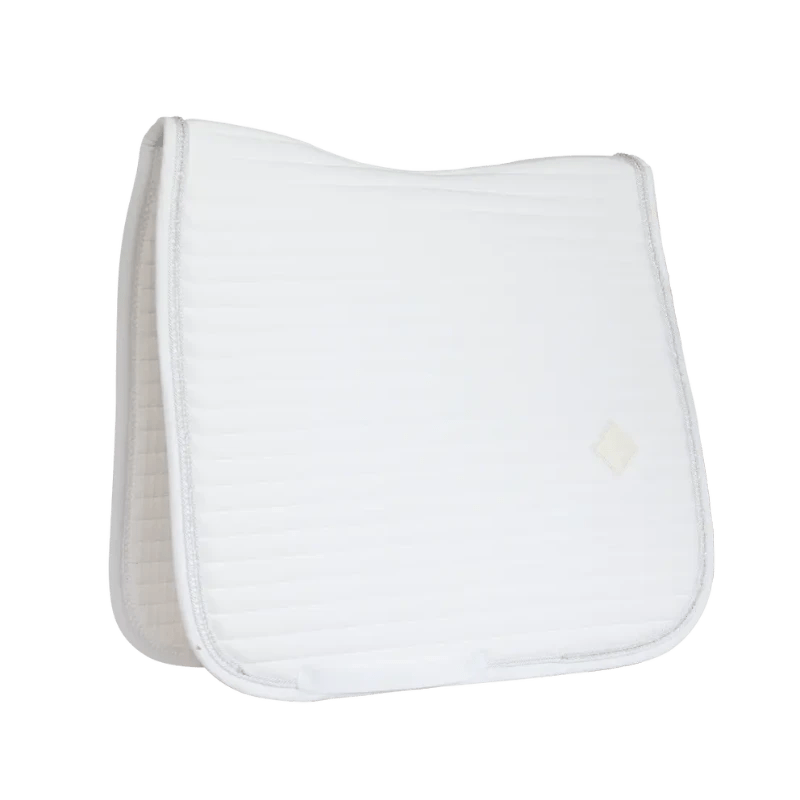 Kentucky Horsewear Saddle Pads English Full Kentucky Dressage Saddlepad w/ Pearls White