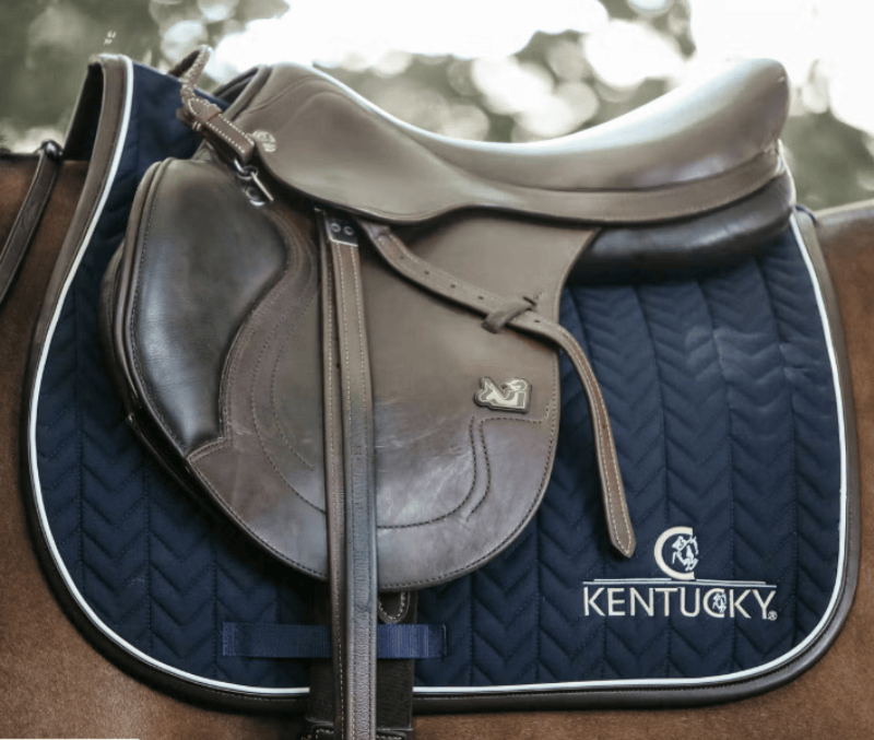 Kentucky Saddle Pads English Kentucky Saddle Pad Leather Fishbone