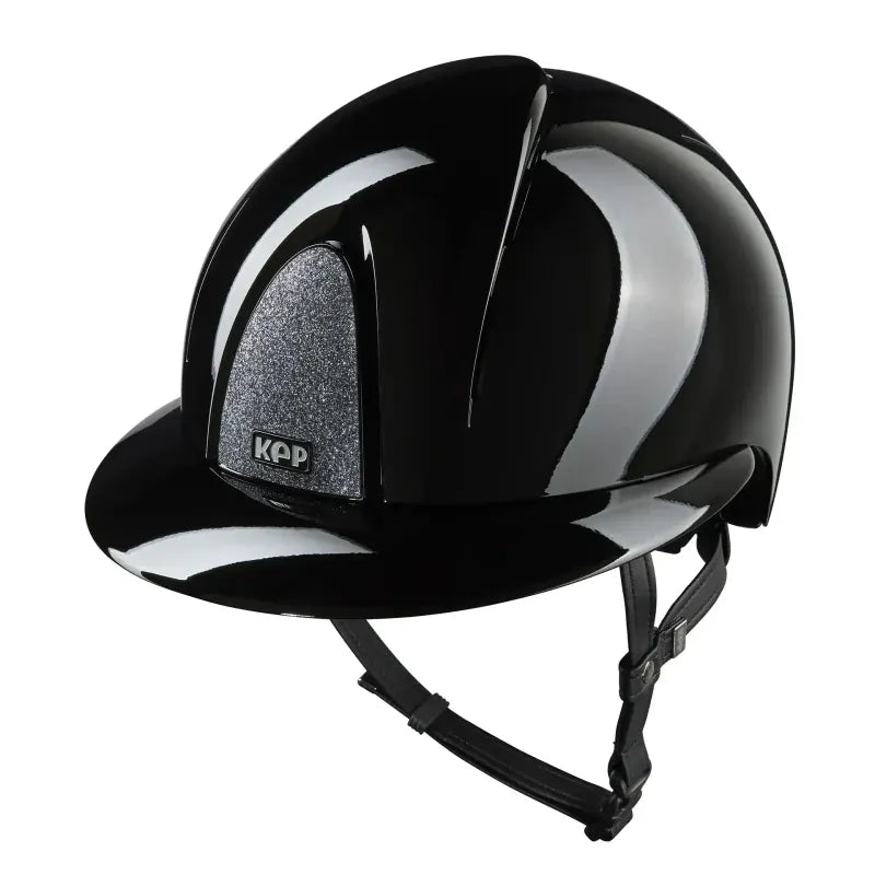 KEP Helmets M / Black KEP Nova Helmet Metal Polish Silver Star Polo Peak