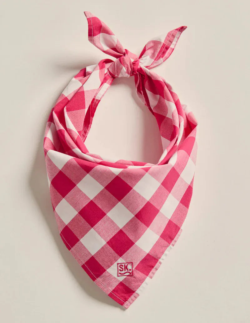 Kidman Bandanas - Scarves Pink Check Kidman Bandana Parachilna