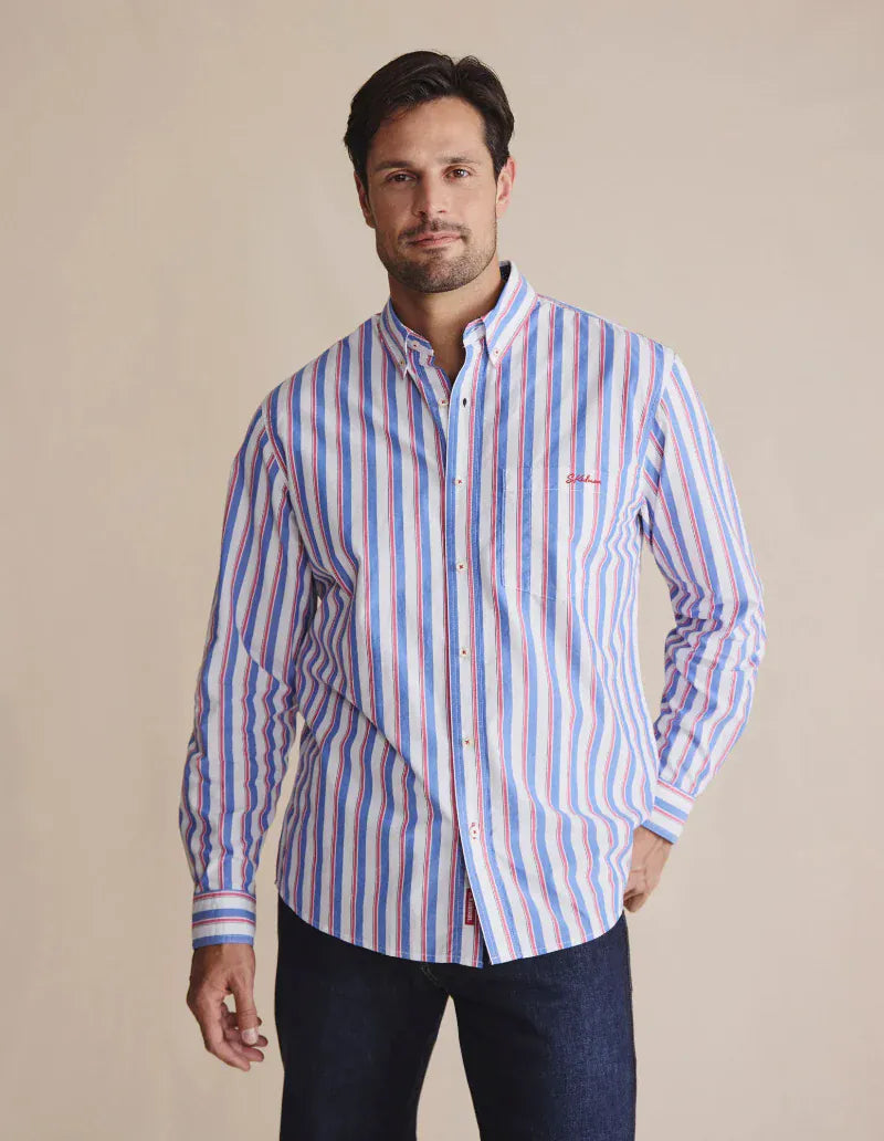 Kidman Mens Shirts S / Mid Blue Stripe Kidman Shirt Mens Dexter