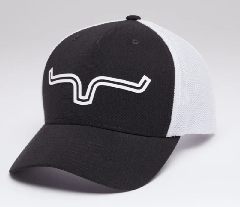Kimes Ranch Caps Black/White Kimes Ranch Cap Trucker LV Coolmax 110