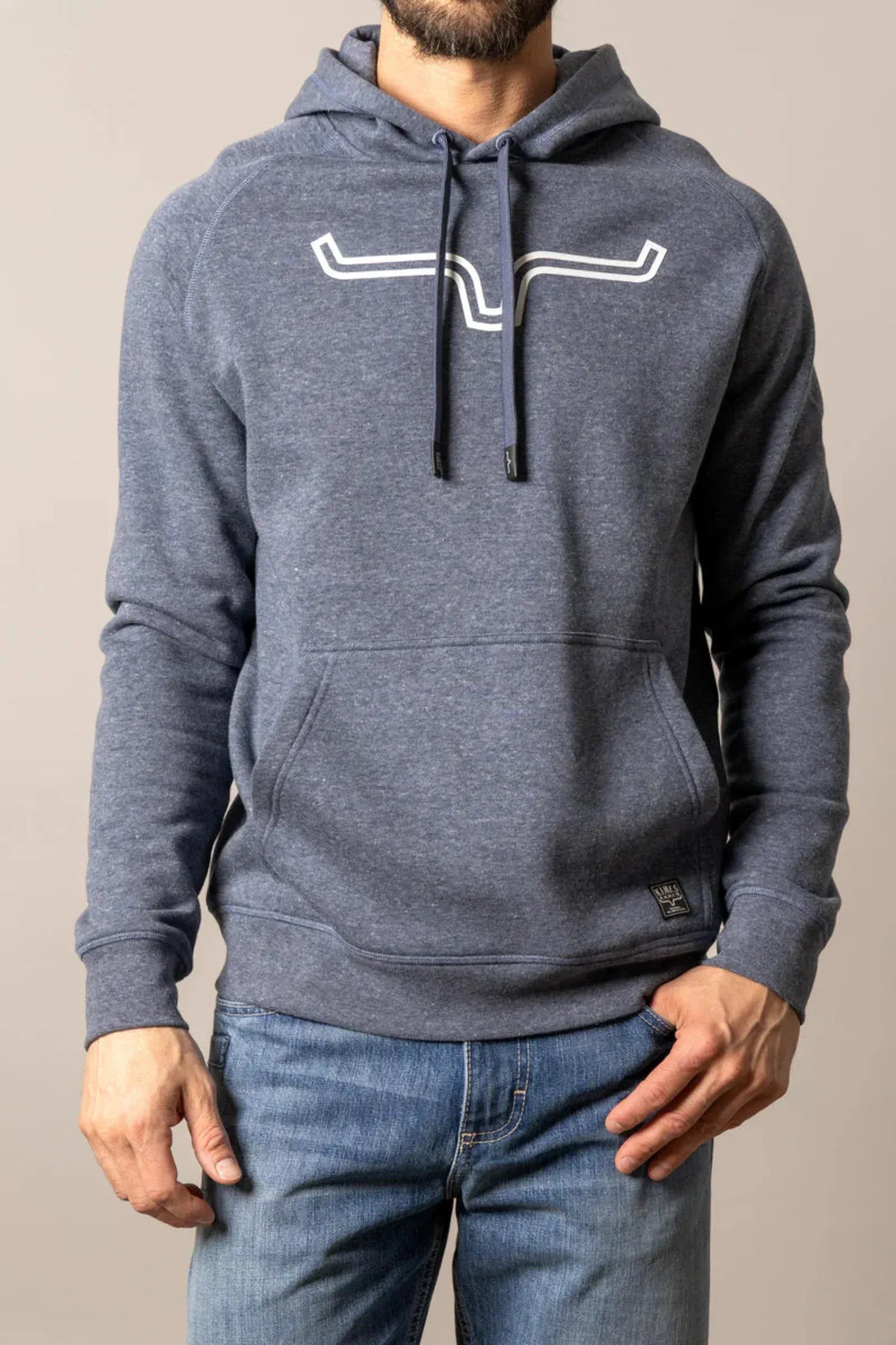 Kimes Ranch Mens Jumpers- Jackets - Vests S / Blue Heather Kimes Ranch Hoodie Mens Outlier