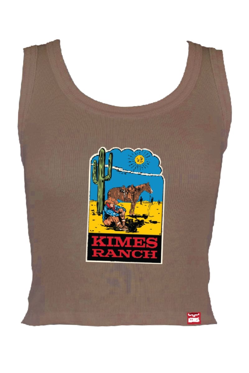 Kimes Ranch Womens Shirts S / Tobacco Kimes Ranch Top Womens Lucky B Dusty Path