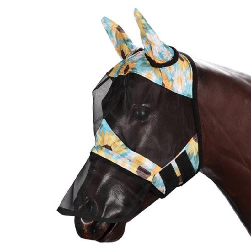 Kool Master Fly Masks & Bonnets Pony / Sunflowers Kool Master Fly Mask with Nose Cover