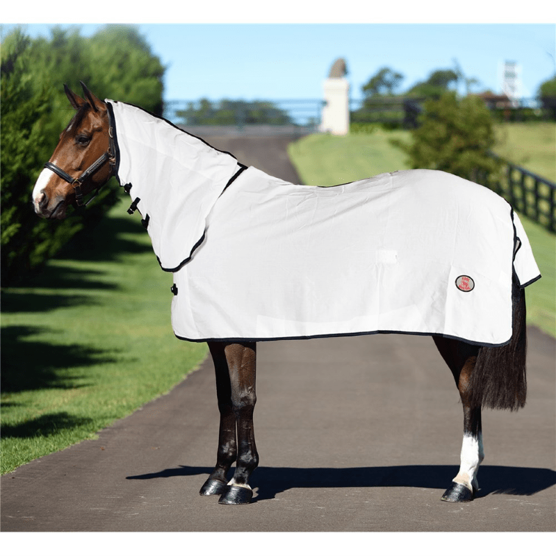 Kool Master Summer Horse Rugs 5ft9 Kool Master Flag Combo White with Navy