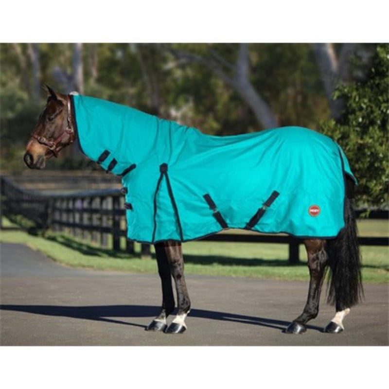 Kozy Winter Horse Rugs 5ft9 / Turquoise/Navy Binding Kozy 1200D Lite Rain Sheet Combo
