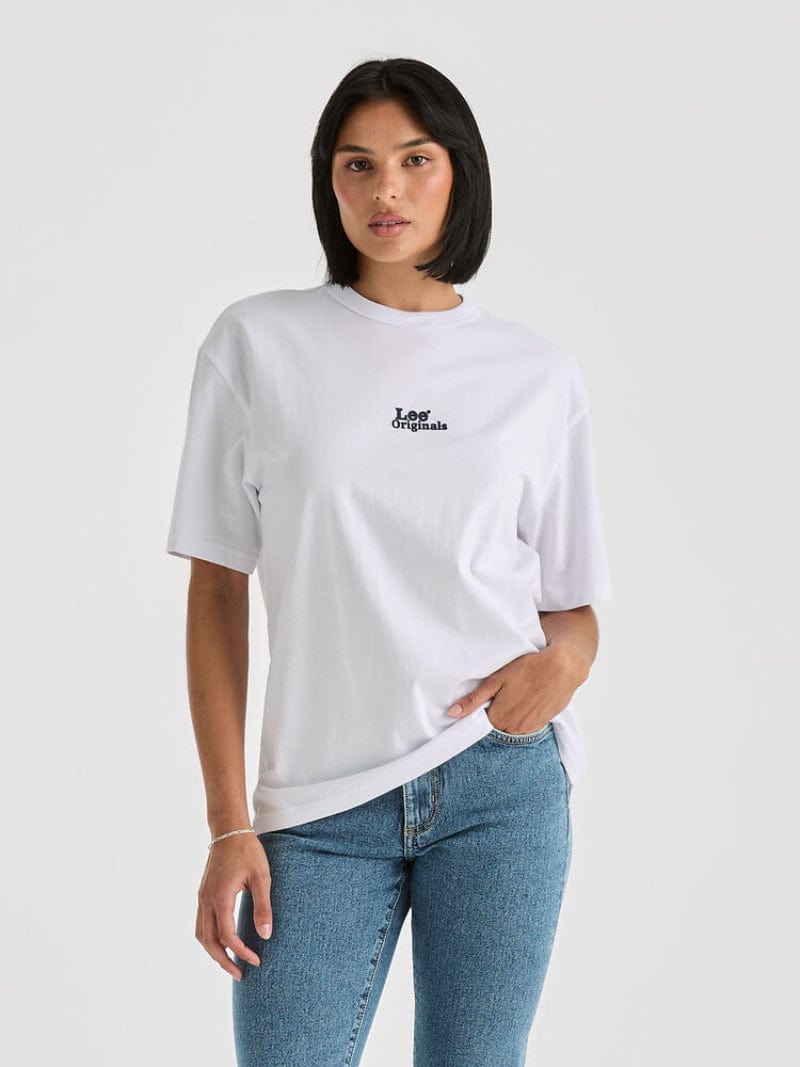 Lee Rider Womens Shirts White / 06 Lee Original Womens Relaxed T-Shirt