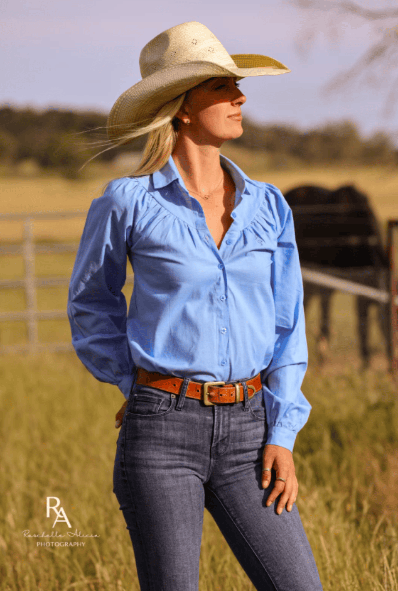 Lime and Soda Collective Womens Shirts 06 / Bluebell Lime & Soda Collective Blouse Womens Georgie