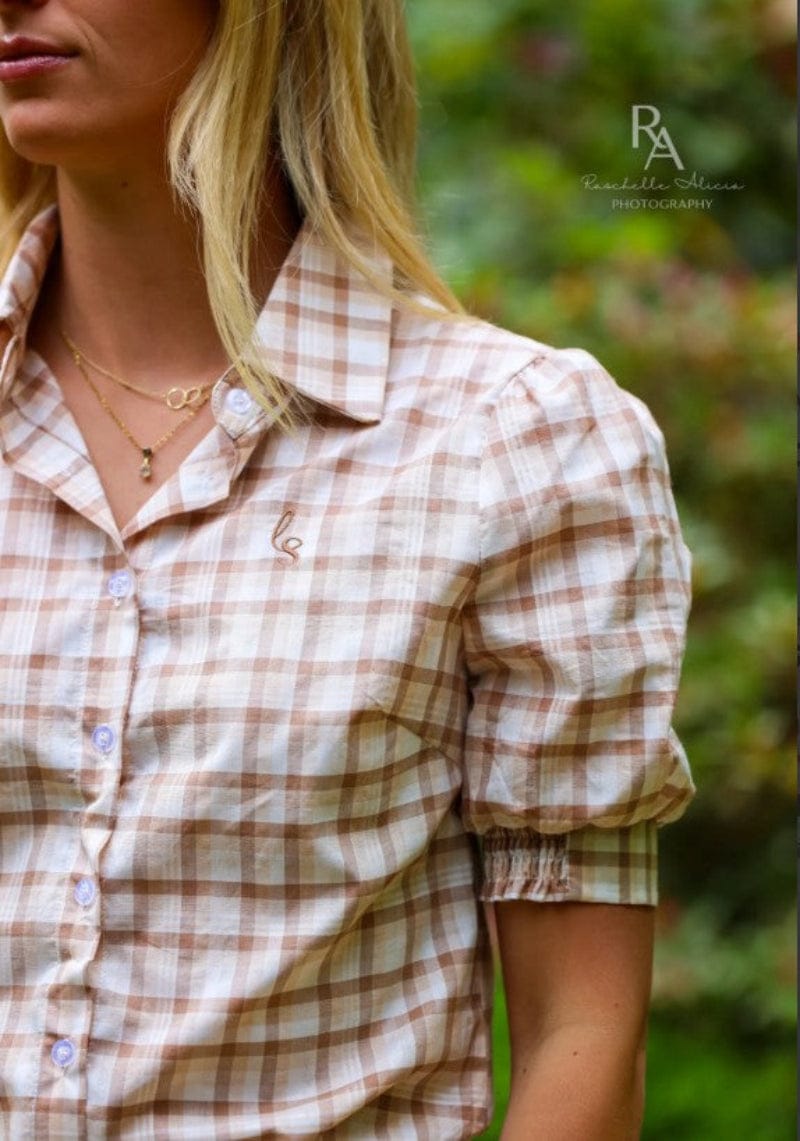 Lime and Soda Collective Womens Shirts Lime & Soda Blouse Womens Mae Plaid