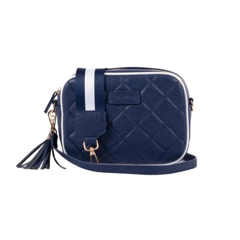 Liv and Milly Handbags & Wallets Navy/White Liv & Milly Handbag Sally Quilted