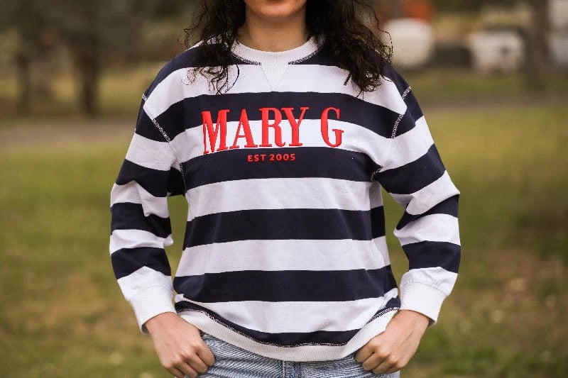 Mary G Womens Jumpers, Jackets & Vests 08 / Navy/White Mary G Jumper Womens Stripe