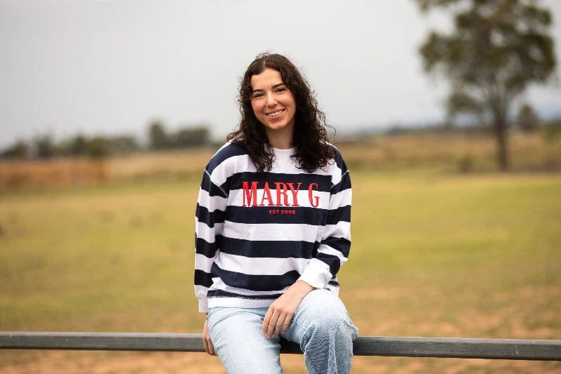 Mary G Womens Jumpers, Jackets & Vests 08 / Navy/White Mary G Jumper Womens Stripe