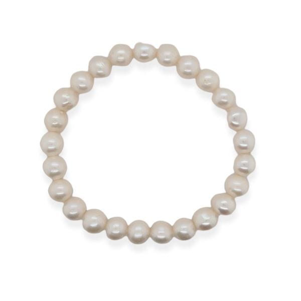 MCJ Jewellery MCJ Bracelet Stretch Pearl 8mm
