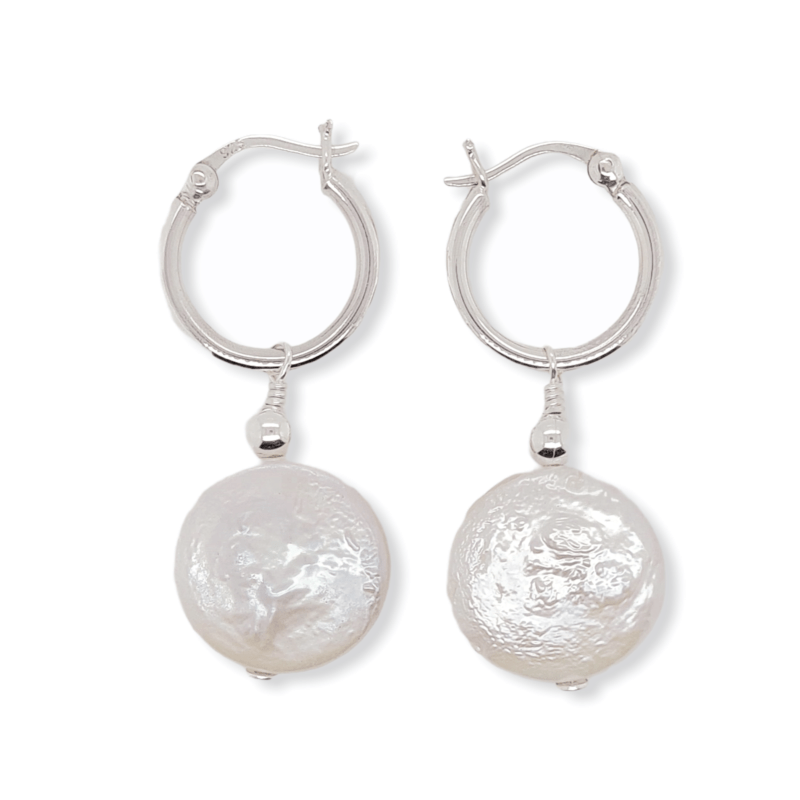 MCJ Jewellery MCJ Jewellery Earrings Hoop Pearl 16mm