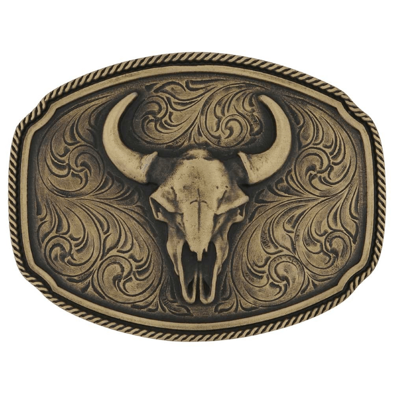Montana Silversmiths Belt Accessories Montana Silversmiths Belt Buckle Buffalo Skull
