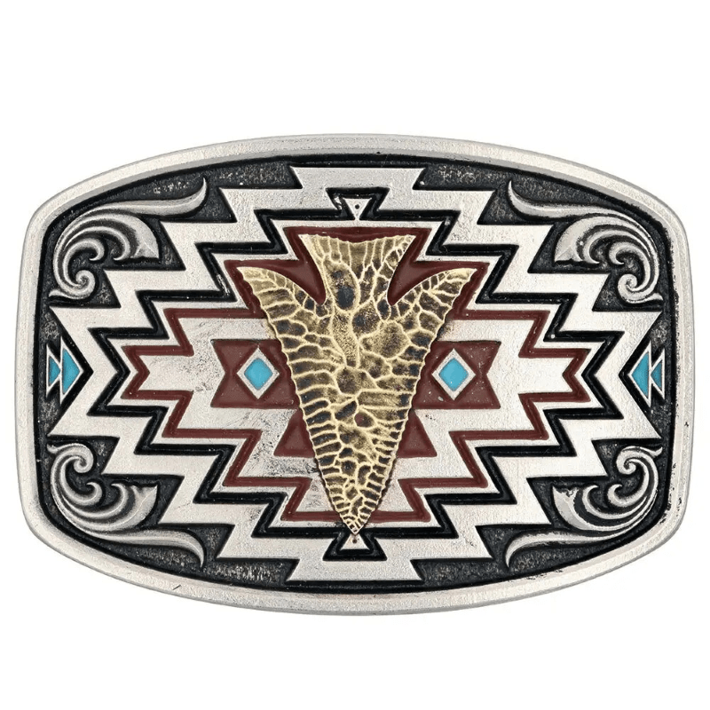 Montana Silversmiths Belt Accessories Montana Silversmiths Belt Buckle Radiating Centre Arrow