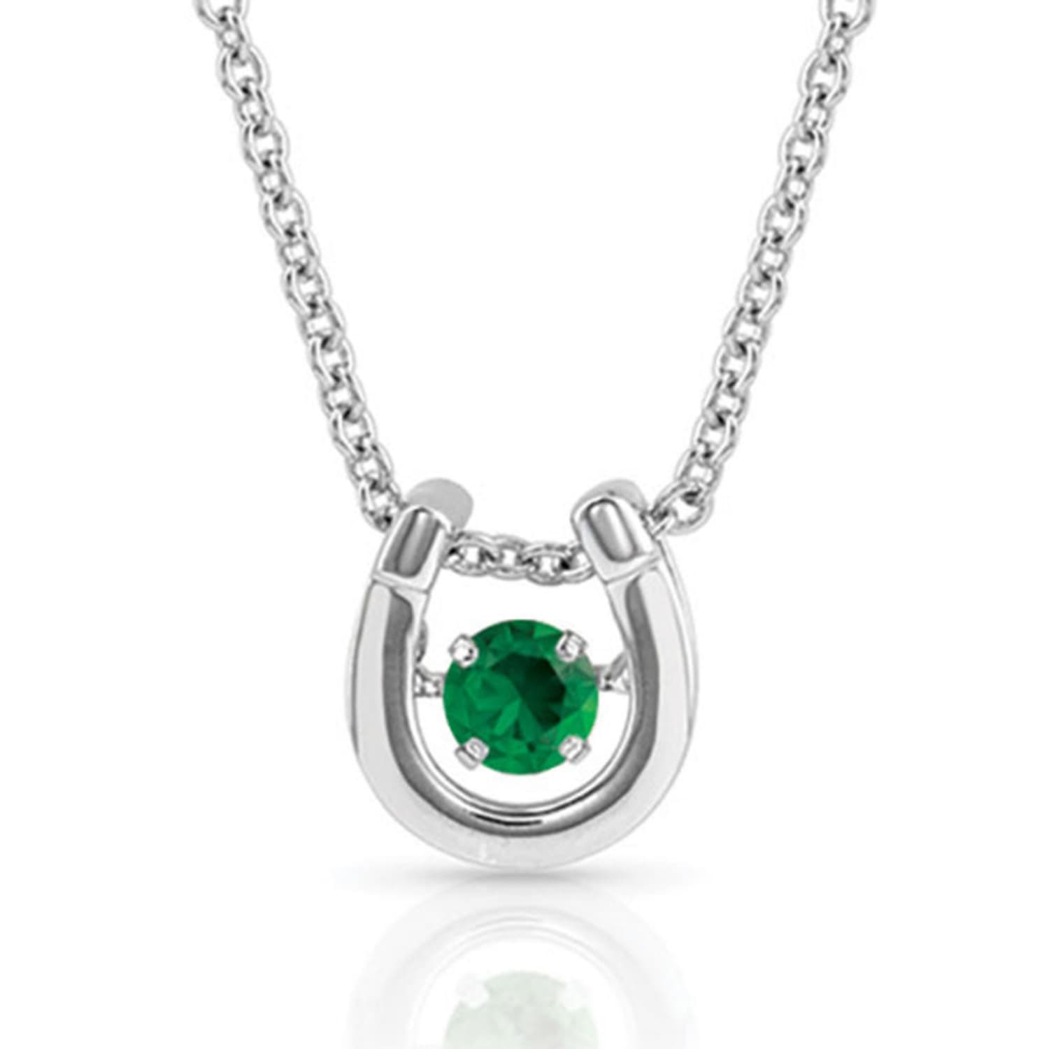 Montana Silversmiths Jewellery May Montana Silversmiths Necklace Horseshoe with Birthstone