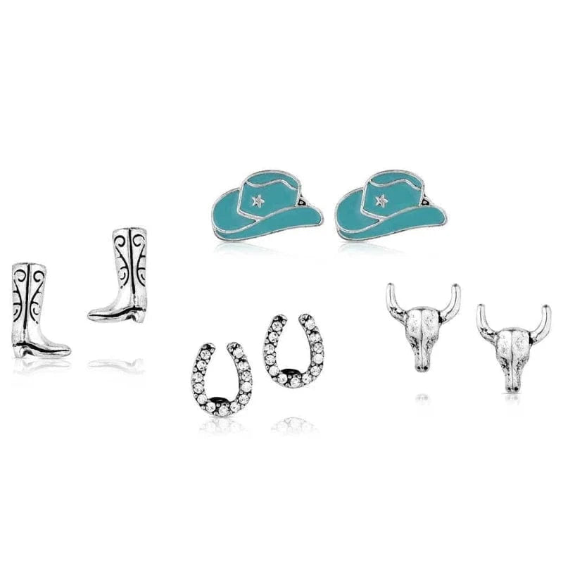 Montana Silversmiths Jewellery Montana Silversmiths Earrings Set Boot Scootin
