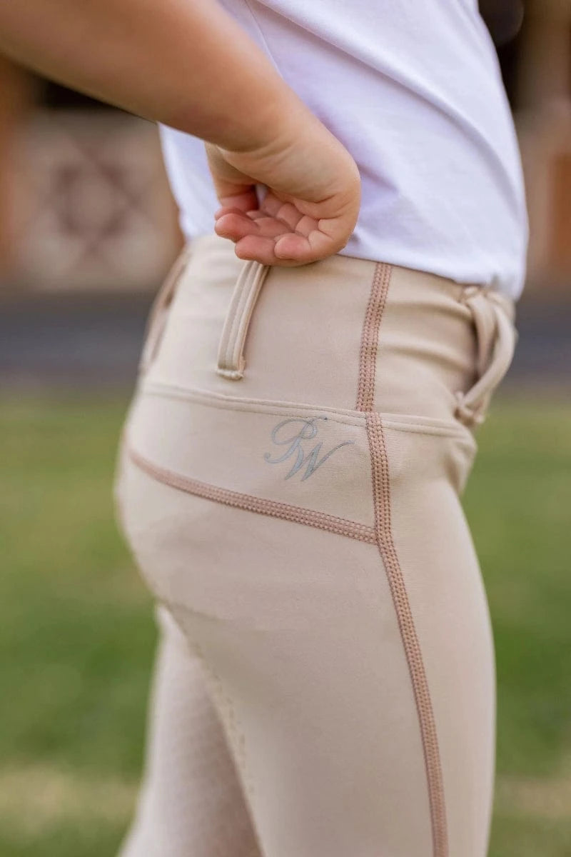 Peter Williams Kids Jodhpurs & Breeches 10-12 / Beige Peter Williams Kids Show Tights