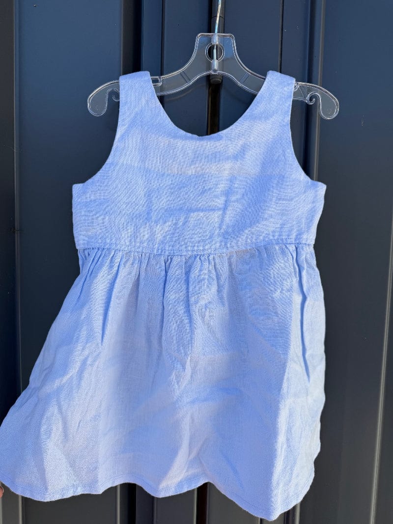 Pilbara Kids Shorts- Skirts - Dresses Y 0 / Cloud Pilbara Sundress Girls Zoe Linen