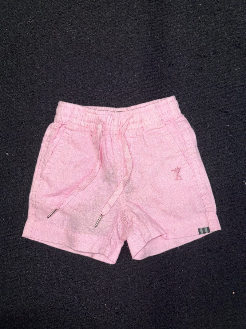 Pilbara Kids Shorts- Skirts - Dresses Y 0 / Pink Pilbara Short Kids Linen