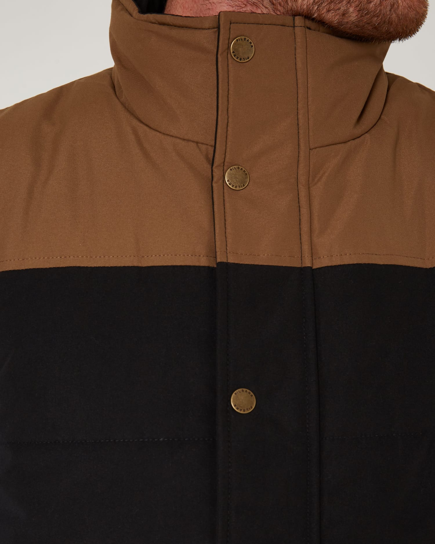 Pilbara Mens Jumpers- Jackets - Vests Pilbara Vest Mens Two-Tone