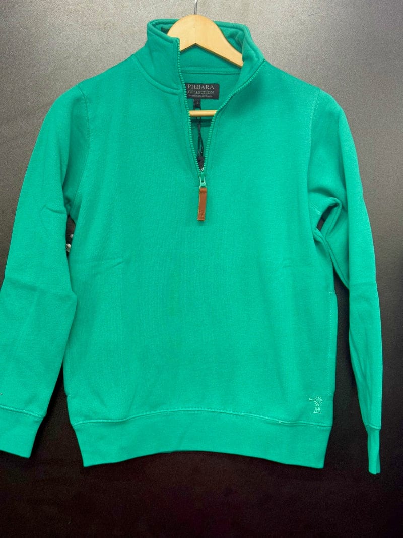 Pilbara Womens Jumpers, Jackets & Vests 06 / Shamrock Pilbara Jumper Womens 1/4 Zip Fleece