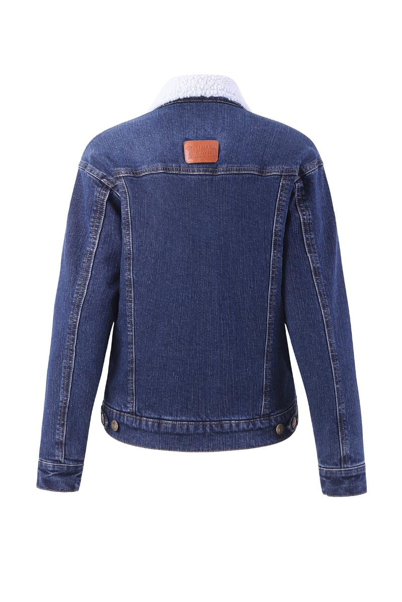 Pilbara Womens Jumpers, Jackets & Vests Pilbara Jacket Womens Sherpa Lined Denim