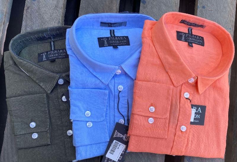 Pilbara Womens Shirts Pilbara Shirt Womens Linen Swiss Tab