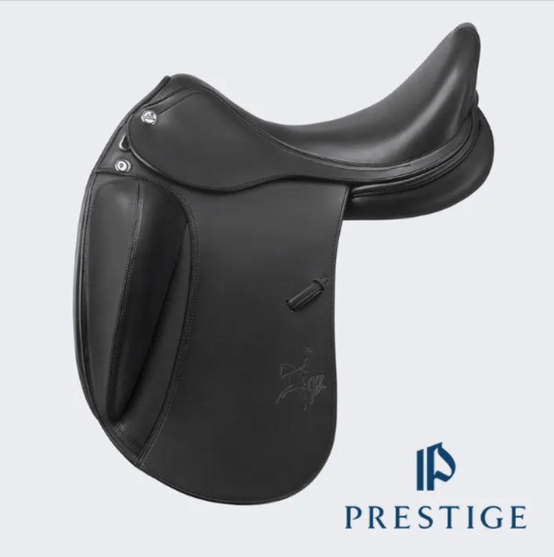 Prestige Saddles Black / 17in Prestige X-Helen K Lux Monoflap Dressage Saddle