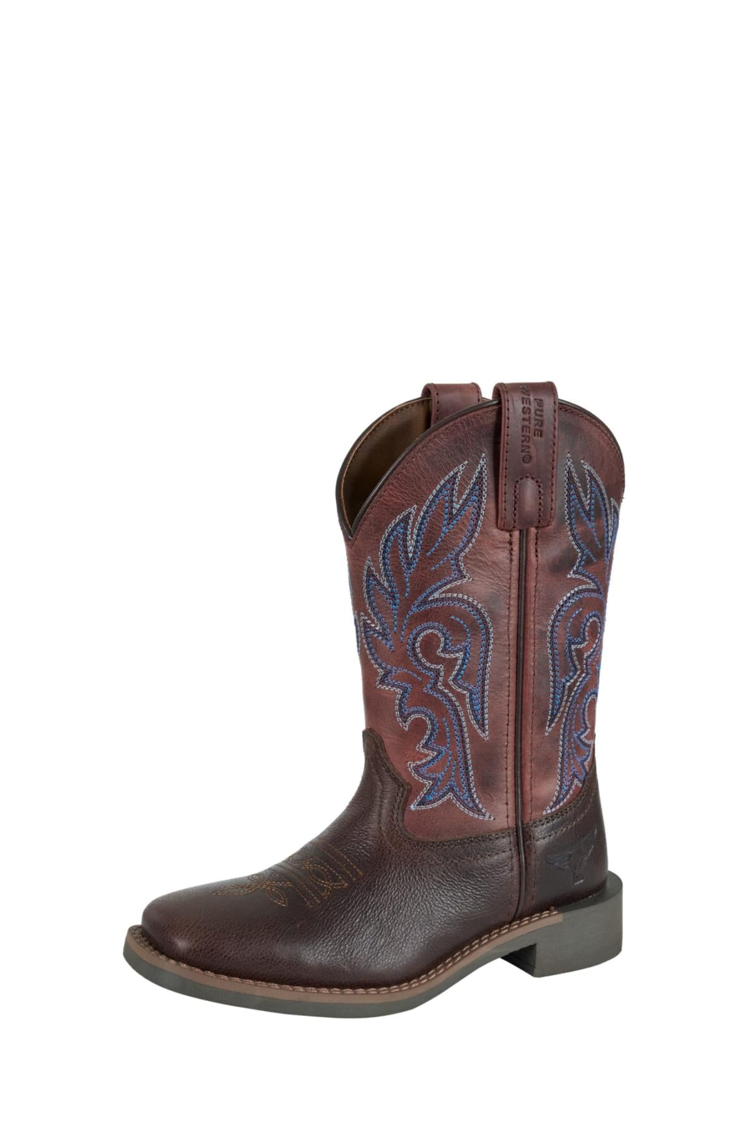 Pure Western Kids Boots - Shoes CH 10 / Chocolate/Ruby Pure Western Boots Kids Newton