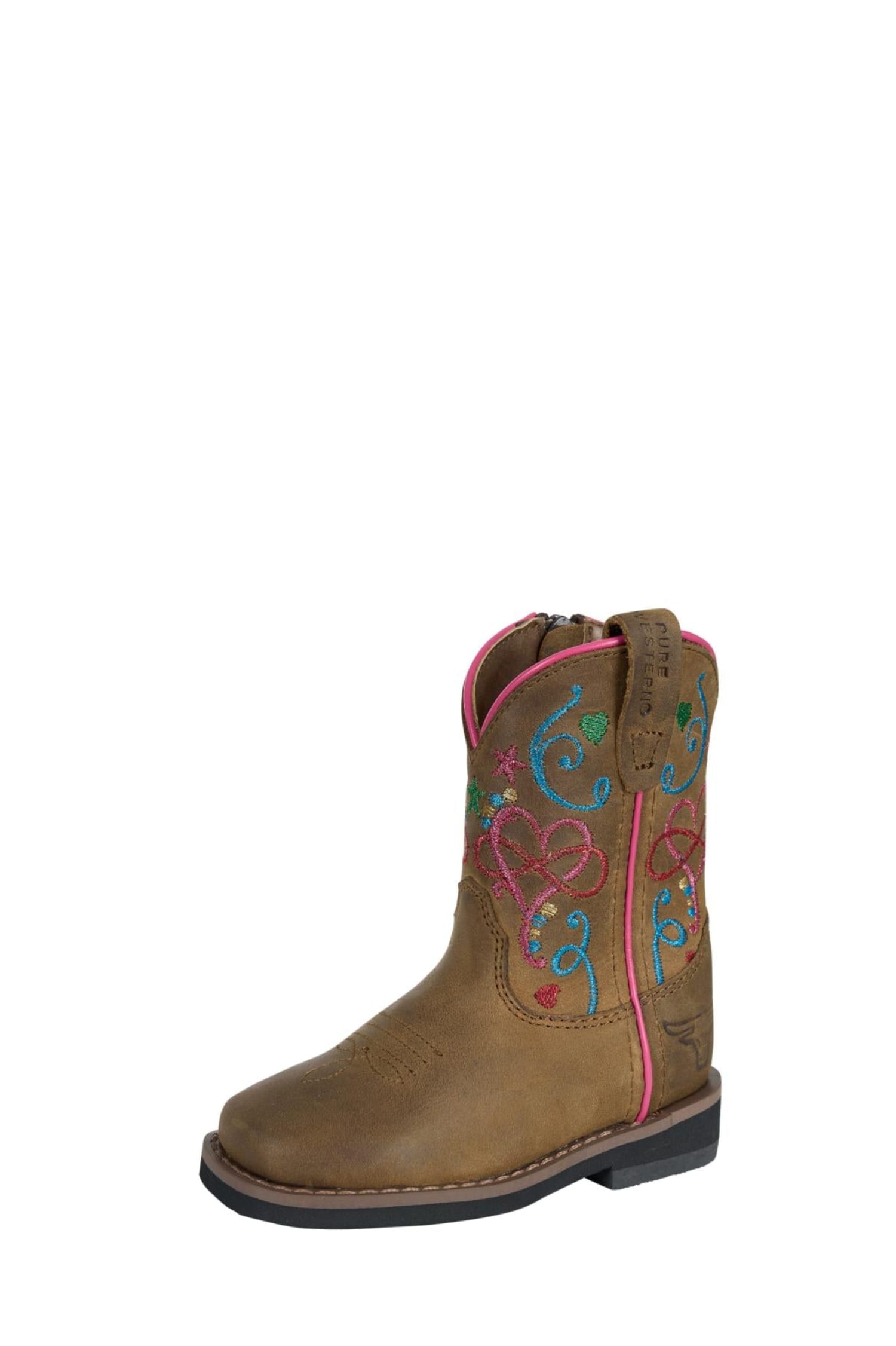 Pure Western Kids Boots - Shoes TOD 4 / Walnut/Multi Pure Western Boots Toddlers Jules
