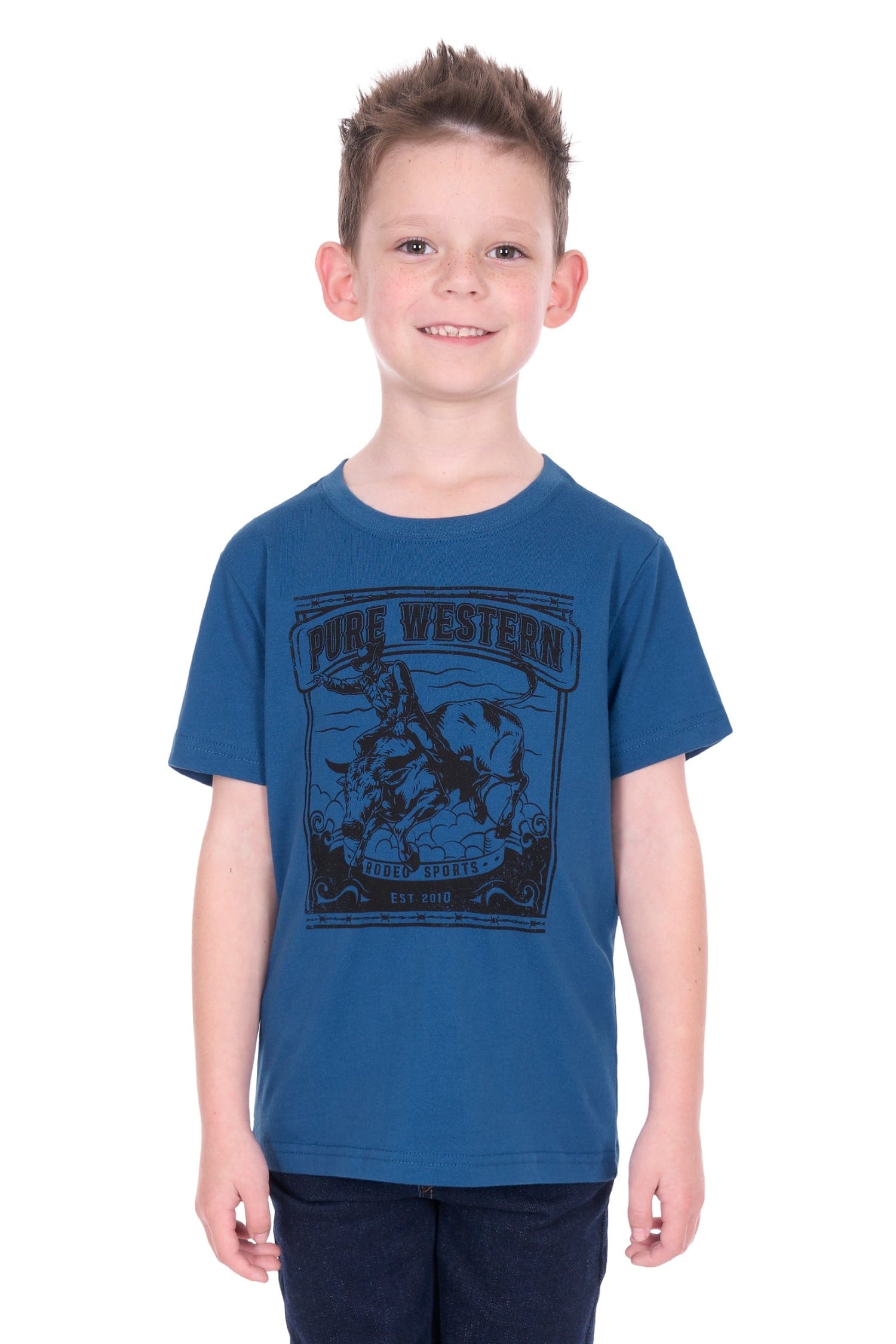 Pure Western Kids Shirts 04 / Denim Pure Western Tee Boys Rodeo