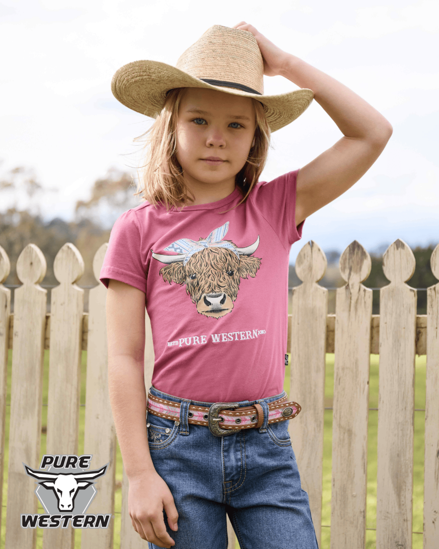 Pure Western Kids Shirts Pure Western Tee Girls Estelle