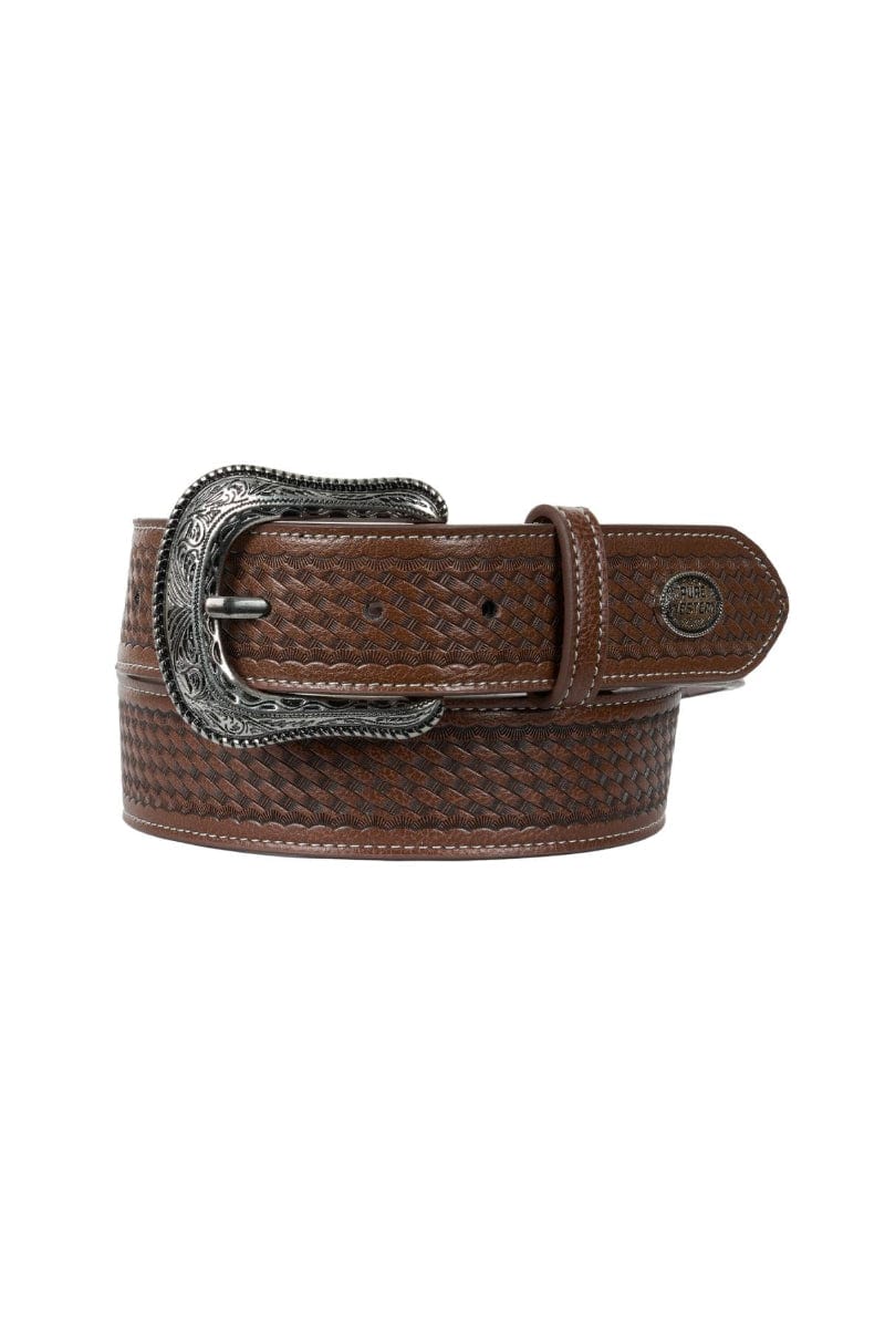 Pure Western Mens Belts S / Dark Tan Pure Western Belt Mens Bradley