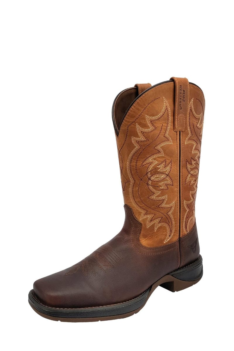 Pure Western Mens Boots & Shoes MEN 7 / Chestnut/Tan Pure Western Boots Mens Garland