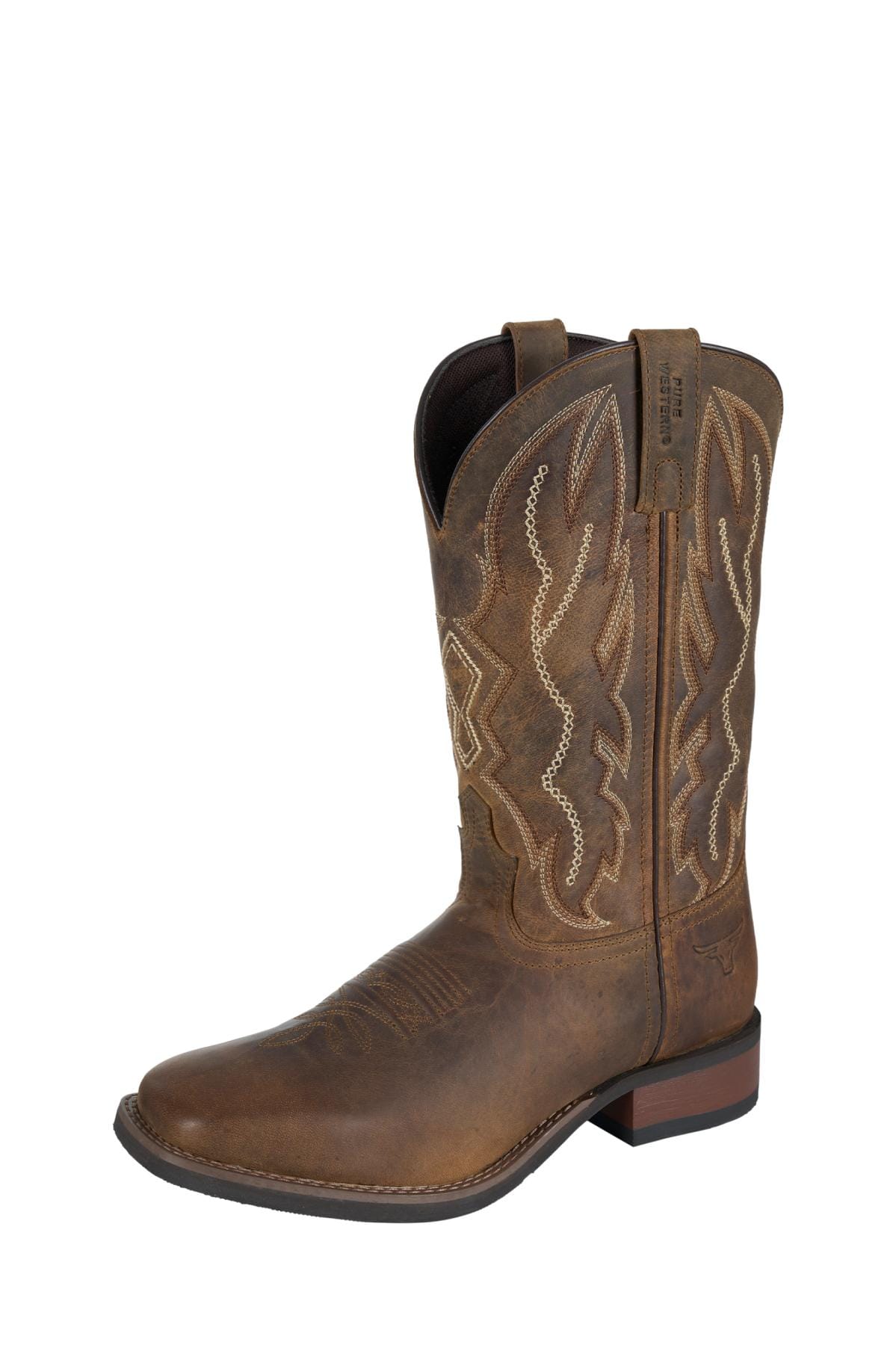 Pure Western Mens Boots - Shoes MEN 8 / Brown Pure Western Boots Mens Tolar