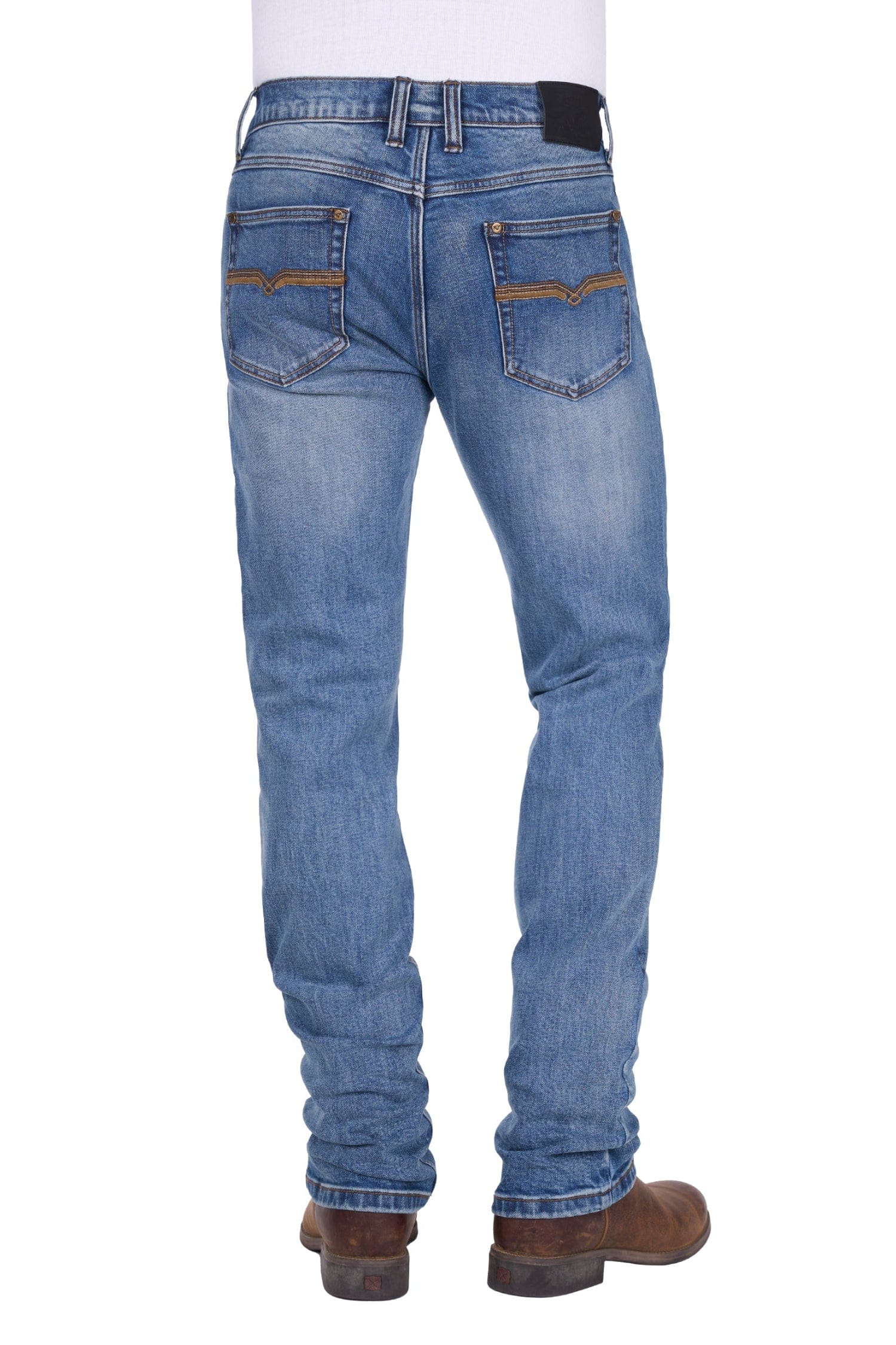 Pure Western Mens Jeans 30x34 / Moonshine Pure Western Jeans Mens Hawkins Straight Leg