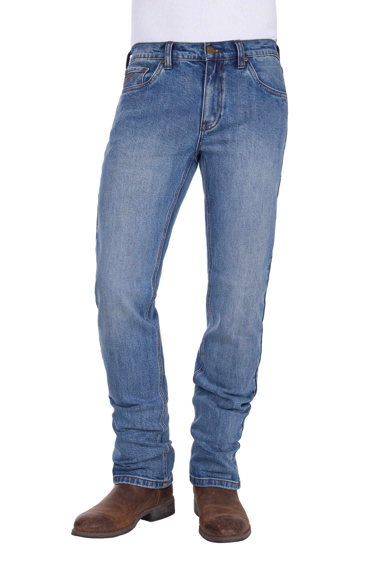 Pure Western Mens Jeans Pure Western Jeans Mens Hawkins Straight Leg
