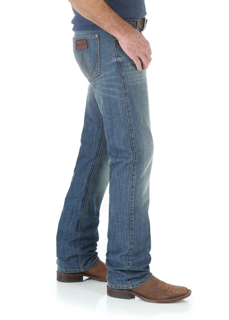 Pure Western Mens Jeans Wrangler Jeans Mens Retro Slim Straight
