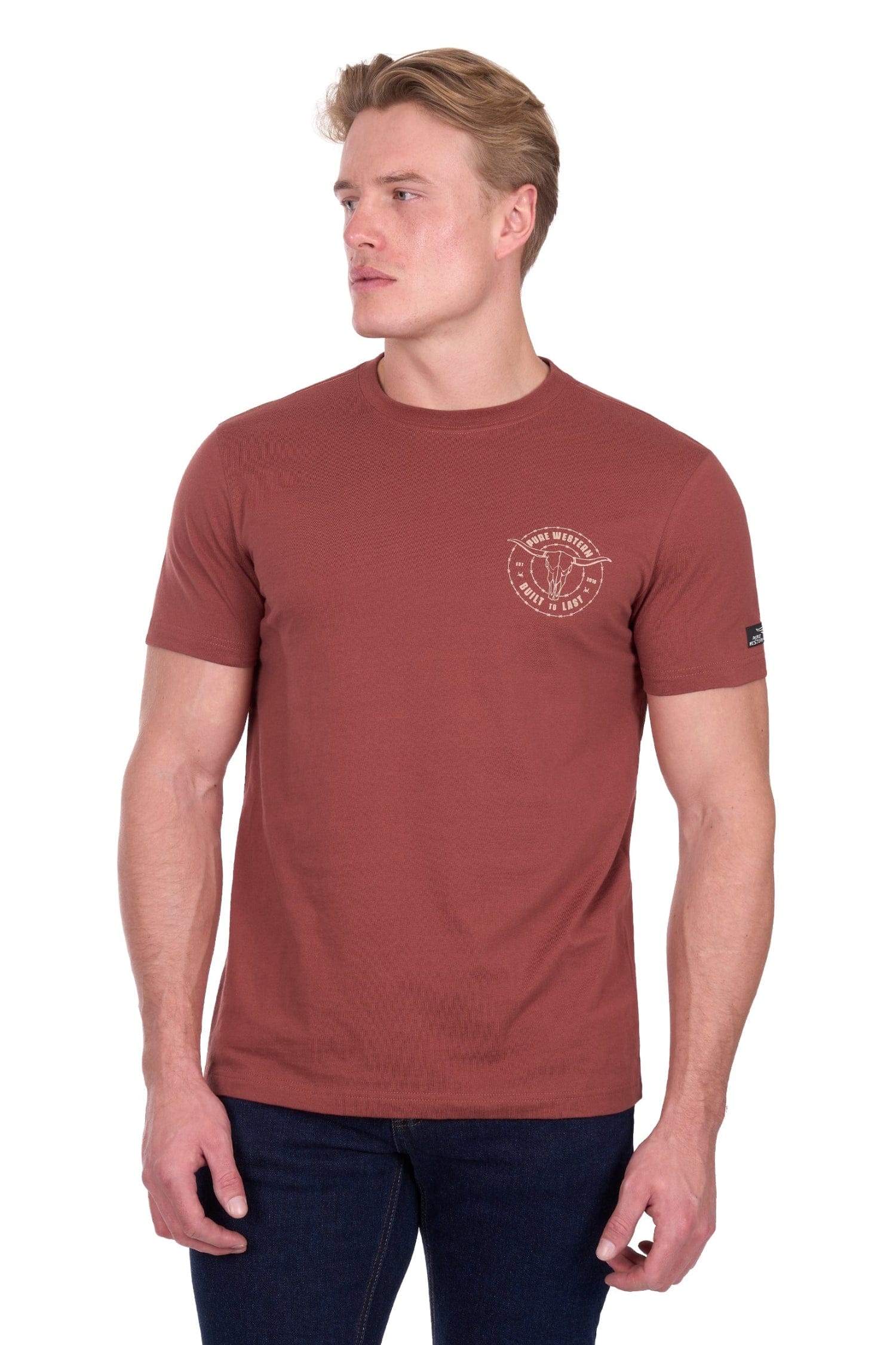 Pure Western Mens Shirts S / Rust Pure Western Tee Mens Walker