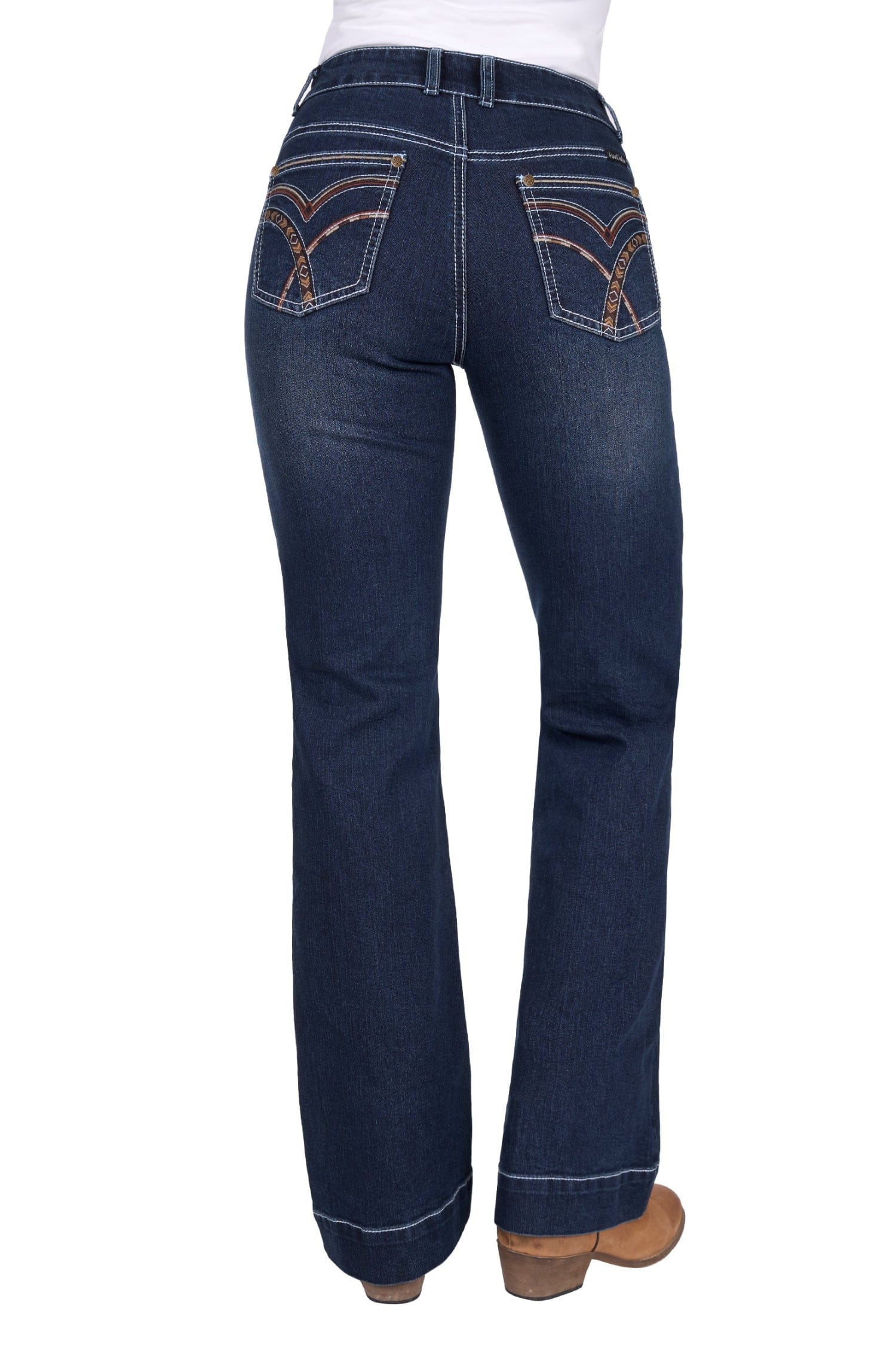 Pure Western Womens Jeans 06x32 / Midnight Pure Western Jean Trousers Womens Romy